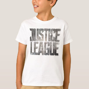 司法連盟 ジャスティス·リーグ·メタリック·ロゴ Tシャツ