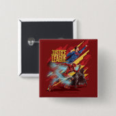 司法連盟|スーパーマン、フラッシュ、バットマンバッジ 缶バッジ (正面&裏面)