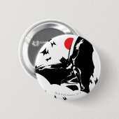 司法連盟|バットマン·イン·クラウド·オブ·こうもりポップ・アートの·アート 缶バッジ (正面&裏面)