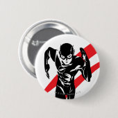 司法連盟|フラッシュ·ランニングのノワール·アポップ・アートのート 缶バッジ (正面&裏面)