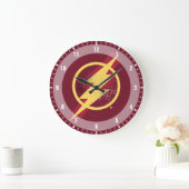 司法連盟|ブラシとハーフトーンのフラッシュシンボル ラージ壁時計 (ホーム)