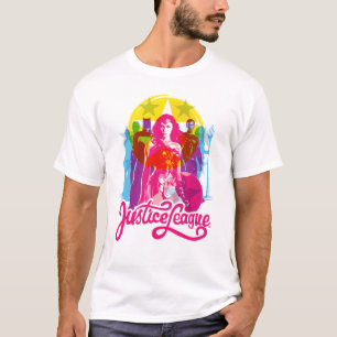 司法連盟 レトログループ&ロゴアーポップ・アートのト Tシャツ