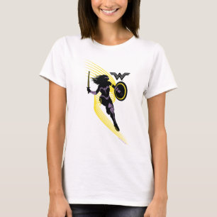 司法連盟 女性疑問に思シルエットアイコン Tシャツ