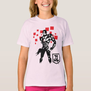 司法連盟 Cyborg Digital Noir Art(サイボーグデジタルノアアポップ・アートの Tシャツ