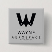 司法連盟| Wayne Aerospaceロゴ 缶バッジ (正面)