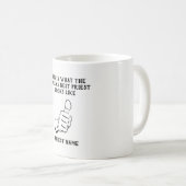 司祭おもしろいギフト世界の数最高の素晴らし1番 コーヒーマグカップ (正面右)