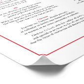 司祭のための祈りの言葉をラテン語と英語で捧げる ポスター (角)