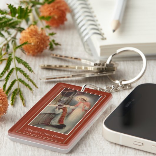 司祭のイエス・キリストの多くの聖餐杯のホストの聖職授与式 キーホルダー (正面右)