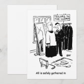 司祭のカソックフィッティング教会の漫画 シーズンカード (正面/裏面)
