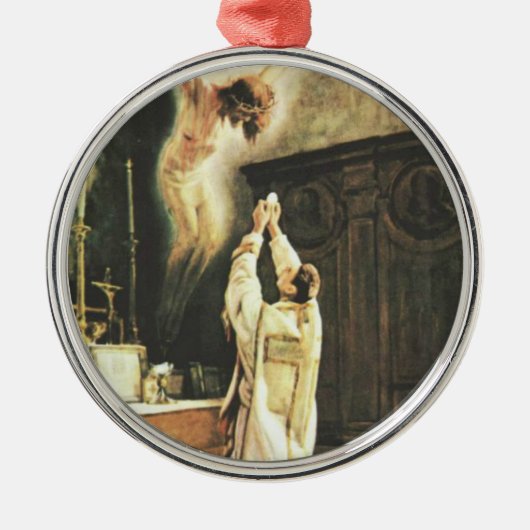 司祭の伝統的なカトリック教の多くの聖餐杯のホスト メタルオーナメント (正面)