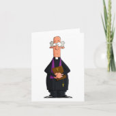 司祭の保持バイブルIFunny聖職者キャラクター カード (正面)