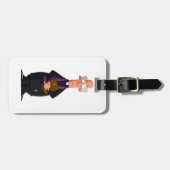 司祭の保持バイブルIFunny聖職者キャラクター ラゲッジタグ (正面横)