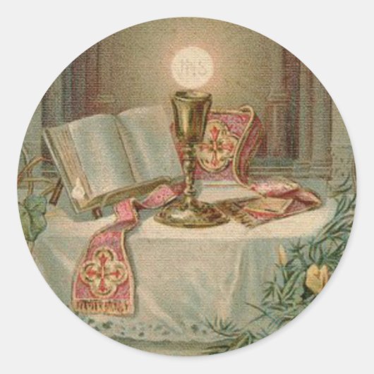 司祭の叙位記念日 ラウンドシール (正面)