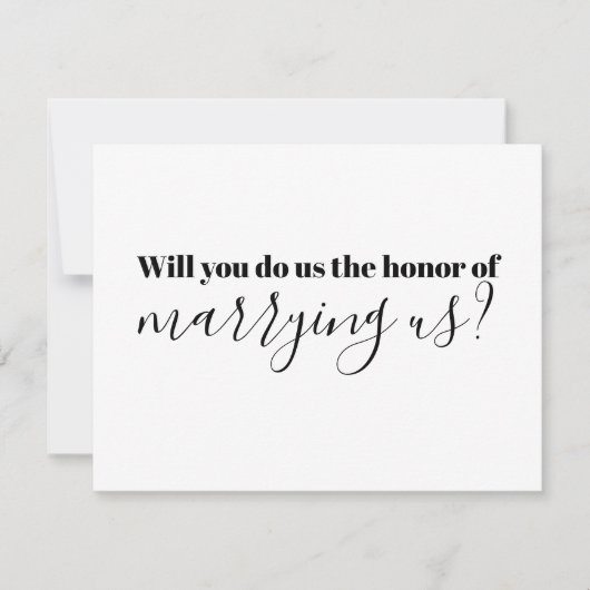 司祭の提案 結婚してください ご案内 招待状 (正面)