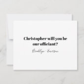 司祭の提案 結婚してください ご案内 招待状 (裏面)