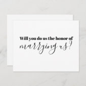 司祭の提案 結婚してください ご案内 招待状 (正面/裏面)