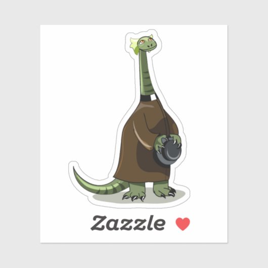 司祭の服を着た台東座のイラストレーション シール (シート)