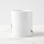 司祭の服を着た台東座のイラストレーション ジャンボコーヒーマグカップ (正面)