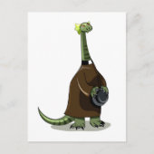 司祭の服を着た台東座のイラストレーション ポストカード (正面)