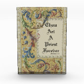 司祭の聖職授与式記念日の中世芸術 フォトブロック (正面)