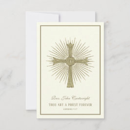 司祭の記念日の記憶祈りの言葉 カード