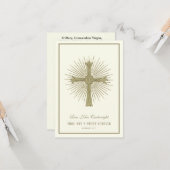 司祭の記念日の記憶祈りの言葉 カード (正面/裏面インサイチュ)