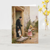 司祭の誕生日 カード (黄色い花)