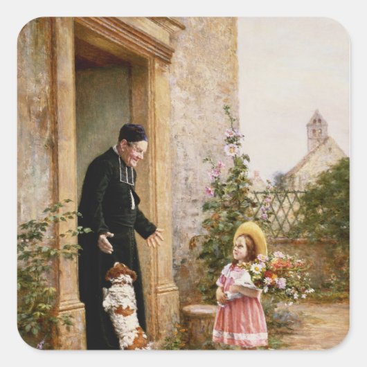 司祭の誕生日 スクエアシール (正面)