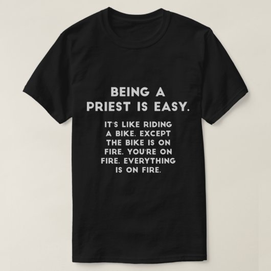 司祭は簡単 Tシャツ (デザイン正面)