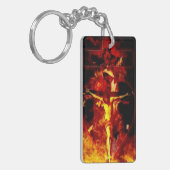 司祭を十字架と呼ぶ宗教カトリック教徒 キーホルダー (正面左)