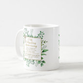 司祭パーソナライズされた記念日ギフト コーヒーマグカップ (正面左)