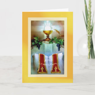 司祭伝統的カードの記念日の叙位 カード