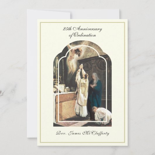 司祭叙勲記念日ジュビリー招待状 招待状 (正面)