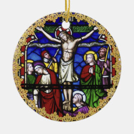 司祭叙勲記念日ステンドグラスカスタム セラミックオーナメント