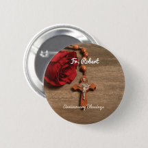 司祭叙勲記念日レッドローズとロザリオ