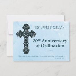 司祭叙階20周年記念クロスペーパーカード名入れ サンキューカード