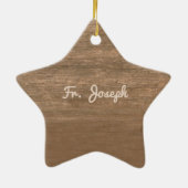 司祭15周年記念バラと念珠 セラミックオーナメント (裏面)