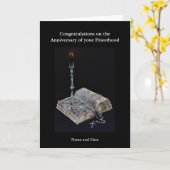 司祭15th 20th 25th 30th 40th 50th カード (黄色い花)