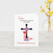 司祭20周年記念ブラッククロス カード (黄色い花)