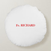 司祭25世叙勲記念日ブラッククロス ラウンドクッション (裏面)