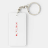 司祭30周年記念ブラッククロス キーホルダー (裏面)