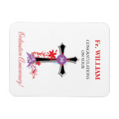 司祭30周年記念ブラッククロス マグネット (横)