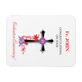 司祭35世叙勲記念日ブラッククロス マグネット (横)