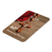 司祭40周年記念バラとロザリオ マグネット (左側)