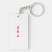 司祭40周年記念ブラッククロス キーホルダー (裏面)