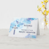 司祭40周年記念恵みブルー カード (黄色い花)