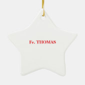 司祭45世叙勲記念日ブラッククロス セラミックオーナメント (裏面)