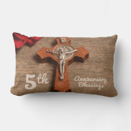 司祭5周年記念バラとロザリオ ランバークッション