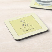 司祭50周年エンボス十字 コースター (左側)