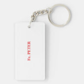 司祭50周年記念ブラッククロス キーホルダー (裏面)